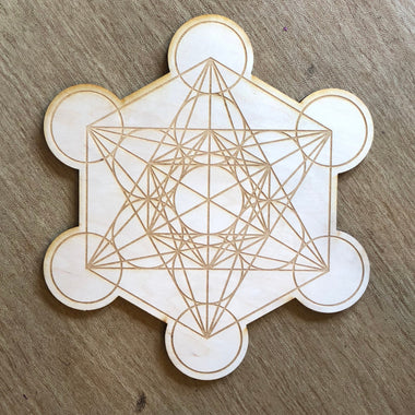 Metatron's Cube Crystal Grid #2  - 3, 6, 9 or 12 Inches 