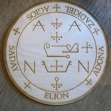 Zadkiel Crystal Grid - Zadkiel Altar Table 