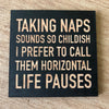 Painted Wood Magnet - Naps 