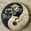 Painted Yin Yang Tree of Life Magnet - Tree Magnet 
