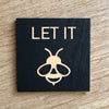 Painted Wood Magnet - Let It Be 