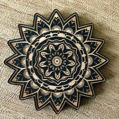 Painted Mandala Magnet - Mandala #6 