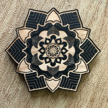 Painted Mandala Magnet - Mandala #1 