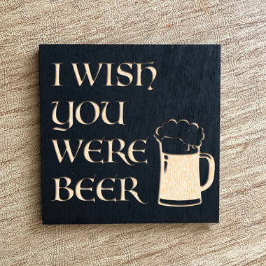 Painted Wood Magnet - Beer 30 