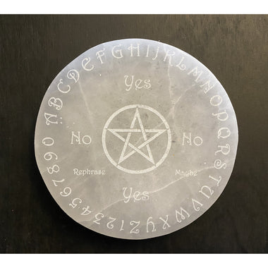 Selenite Charging Disc Pendulum Board