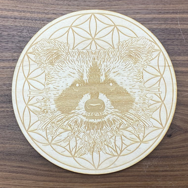Raccoon Crystal Grid   - Raccoon Flower of Life Crystal Grid