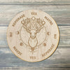 Deer Pendulum Board - Deer Moon Divination Board - Altar Decoration
