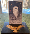Owl Tarot Card Holder - Oracle Card Holder - Altar Card Holder