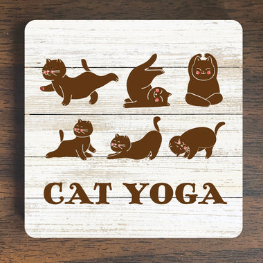 Cat Yoga Magnet 