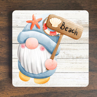Nautical Gnome Magnet #2 - Beach Gnome Magnet - Beach Magnet - Refrigerator Magnet