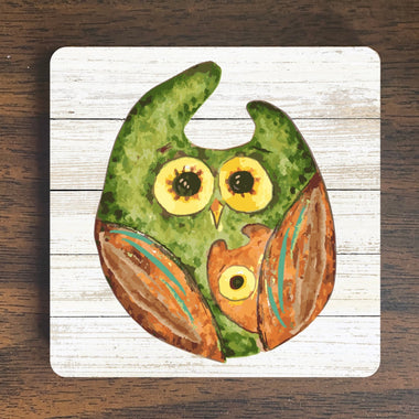 Owl Magnet #3 - Cute Owl Magnet - Sad Owl Magnet - Refrigerator Magnet