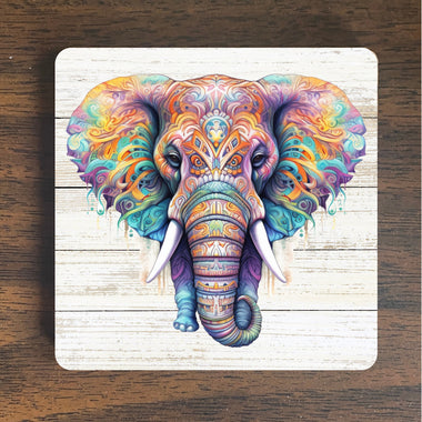 Mesmerizing Psychedelic Elephant Magnet - Elephant Refrigerator Magnet -  Spiritual Magnet -  Refrigerator Magnet