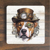 Steampunk Powerhouse Magnet - Whimsical Pit Bull with Industrial Style - Pit Bull Magnet - Steampunk Magnet - Pit Bull Steampunk Magnet