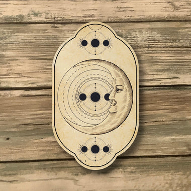 Moon Tarot Card Magnet - UV-Printed 3