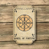 Wheel of Fortune Tarot Card Magnet - UV-Printed 3" Height - Symbolic Cycles of Life - Wheel Tarot Card Magnet