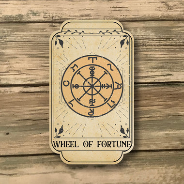 Wheel of Fortune Tarot Card Magnet - UV-Printed 3