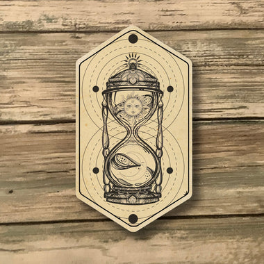 Hourglass Tarot Card Magnet - UV-Printed 3