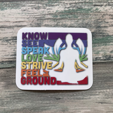 Chakra Sticker - Vinyl Sticker - Vinyl Chakra Sticker - Spiritual Sticker - Balance Sticker - Laptop Sticker - Water Bottle Sticker