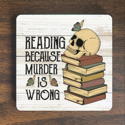 Reading Magnet - Snarky Magnet - Skull Magnet - Refrigerator Magnet - Adult Humor Magnet - Sarcastic Magnet - Book Magnet