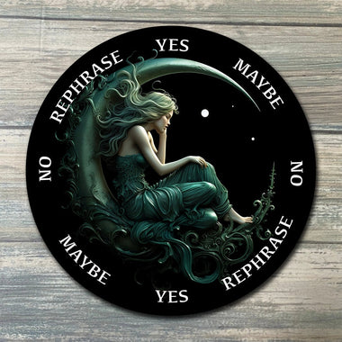 Emerald Fairy Pendulum Board - Emerald Fairy Divination Board - Full Color - Altar Decoration