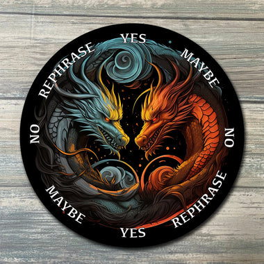 Dragon Pendulum Board - Dragon Divination Board - Full Color - Altar Decoration