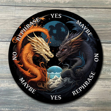 Dragon Pendulum Board - Dragon Divination Board - Full Color - Altar Decoration