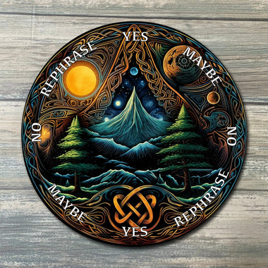 Celtic Pendulum Board - Celtic Divination Board - Full Color - Altar Decoration