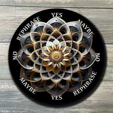 Mandala Pendulum Board - Mandala Divination Board - Flower Pendulum Board - Full Color - Altar Decoration - Sacred Geometry