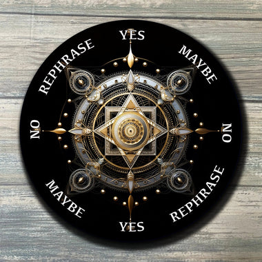 Mandala Pendulum Board - Mandala Divination Board - Flower Pendulum Board - Full Color - Altar Decoration - Sacred Geometry