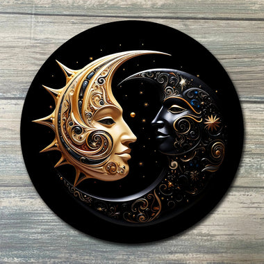 Sun Moon Crystal Grid Color - Sun Moon Altar Decoration