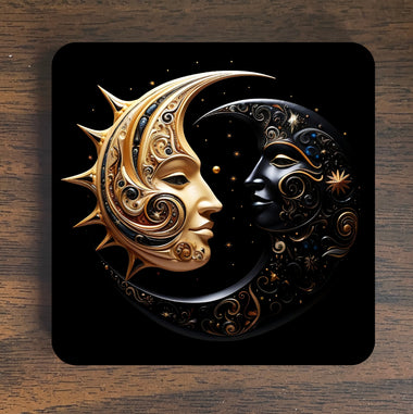 Sun Moon Magnet - Sun Moon Refrigerator Magnet - Spiritual Magnet - Refrigerator Magnet