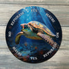 Sea Turtle Pendulum Board - Ocean Divination Board - Full Color - Altar Decoration