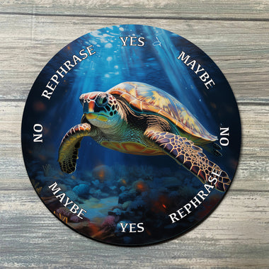 Sea Turtle Pendulum Board - Ocean Divination Board - Full Color - Altar Decoration