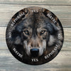 Wolf Pendulum Board - Wolf Divination Board - Full Color - Altar Decoration