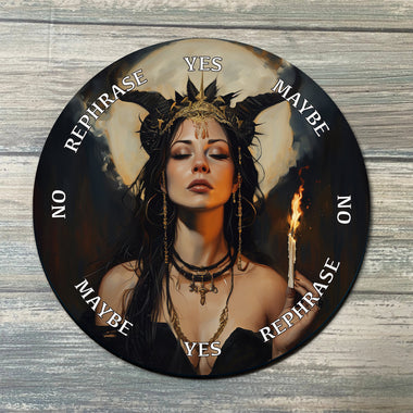 Witch Pendulum Board - Witch Divination Board - Full Color - Altar Decoration