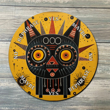 Folk Art Pendulum Board - Folk Art Divination Board - Full Color - Altar Decoration