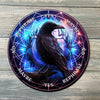 Raven Pendulum Board - Raven Divination Board - Full Color - Altar Decoration