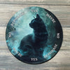 Black Cat Pendulum Board - Black Cat Divination Board - Full Color - Altar Decoration