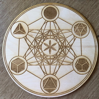 Metatron's Cube Crystal Grid - Platonic Solids